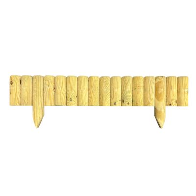 Bordure de jardin verticale pin traité autoclave - 70 x 350 x 1200 mm - DEBARGE