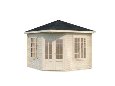 Abri de jardin en bois Melanie - ép.44mm - 10,4 m² hors-tout - Livraison à domicile incluse - PALMAKO