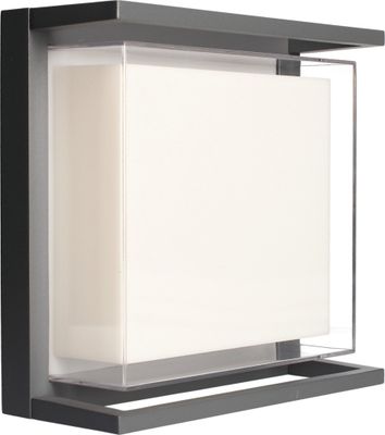 Applique extérieur LED Flores anthracite IP65 1000 lumens blanc chaud - ARLUX