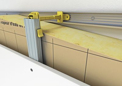 Rouleau de laine de verre GR32 pour mur - Épaisseur 100 mm - l.1,20 x 2,7 m ISOVER