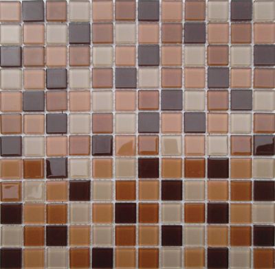 Mosaïque mur intérieur/extérieur beige/orange MALLA MURANO 30 x 30 cm vendu à l'unité DISTRIMAT