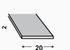 Profilé plat acier étiré 20 x 2 mm 1 m CQFD