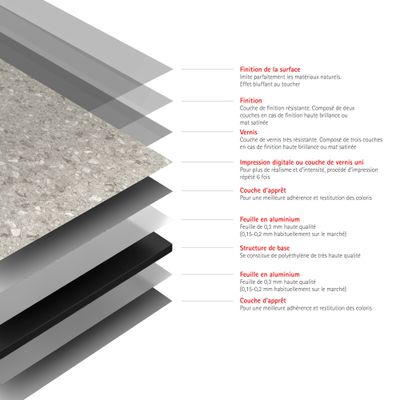 Panneau mural de douche 100x210 cm terrazo greige DécoDesign Softtouch - SCHULTE