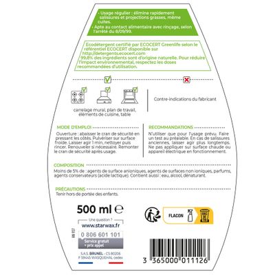 Dégraissant express pour cuisine 500 ml - SOLUVERT