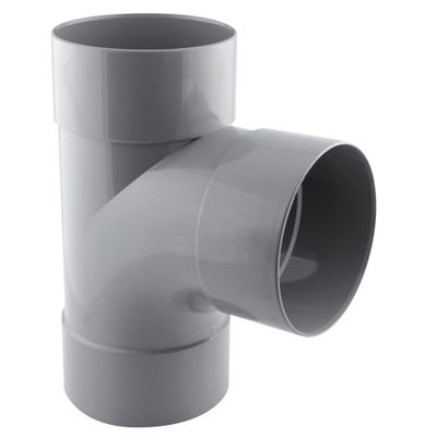 Culotte PVC évacuation 87° femelle/femelle Ø125 - FITT