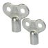Clé de purgeur / vidange carré 4 et 5 mm pour robinet radiateur par 2 SOMATHERM