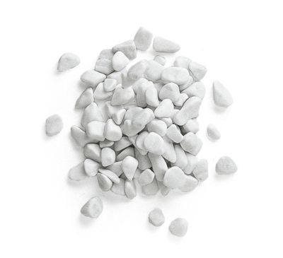 Gravillon roulé de marbre 7 / 15 mm blanc 25 kg GRANULATI