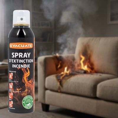 Spray extincteur incendie 200ml - EVACUATE