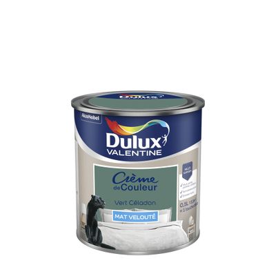 Peinture Crème de Couleur Vert Céladon mat 0,5 L - DULUX VALENTINE