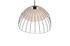 Suspension E27 Sandrine noir et rotin 28W - CASALUM