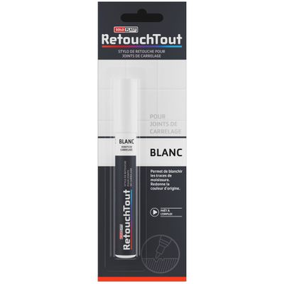 Stylo de Retouche pour joints de carrelage blanc 10 ml