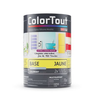 Base peinture époxy jaune satiné 460 mL - COLORTOUT