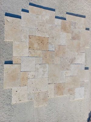 Travertin mini opus 4 formats int./ext. ép. 10 mm paquet de 0,72 m² DISTRIMAT SUD