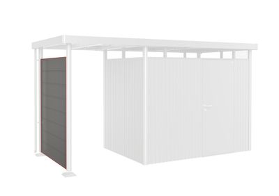 Paroi pour auvent pour abri de jardin AVANTGARDE A8 GRISFONCE 1PORTE 8,37m² BIOHORT Livraison à domicile incluse