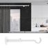 Support ouvert extensible en métal diam 28 mm Finition Blanc brillant - MOBOIS
