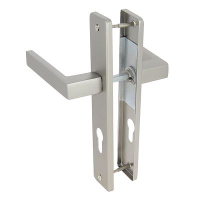 Poignées de porte sur plaques à cylindre Joffrin IV aluminium LINEA BERTOMANI