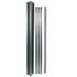 Poteau de clôture P-MEX avec renfort gris anthacite H 1,85 m - Kit complet prêt à poser - MOREY