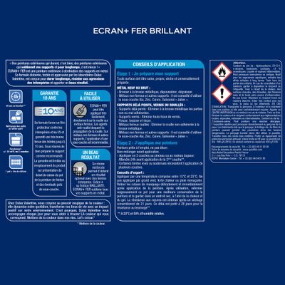 Peinture fer écran+ gris anthracite RAL 7016 brillant 250 ml - DULUX