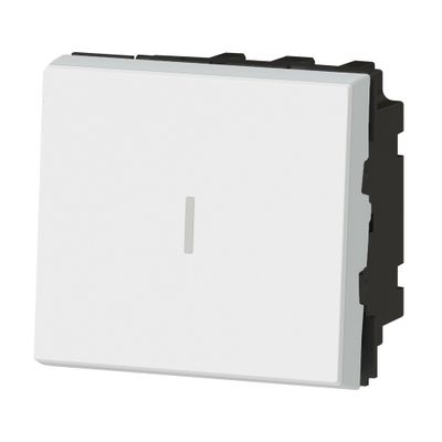 Permutateur encastrable 2 modules Blanc - Mosaic LEGRAND