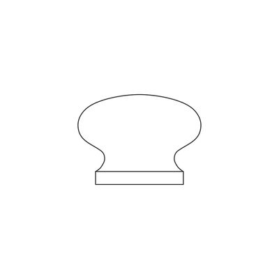 Bouton de meuble rond bois pin brut diamètre 35 mm REI