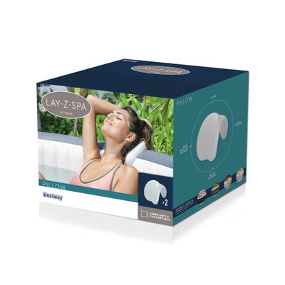 Repose-tête blanc pour spa Lay-Z-Spa® par 2 BESTWAY