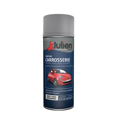 Bombe de peinture carrosserie gris platine métal 400 mL - JULIEN