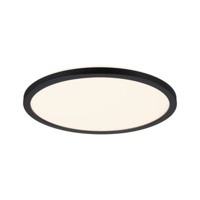 Plafonnier salle de bains LED Atria Shine Ø 30cm noir IP44 2250 lumens blanc variable CCT - PAULMANN