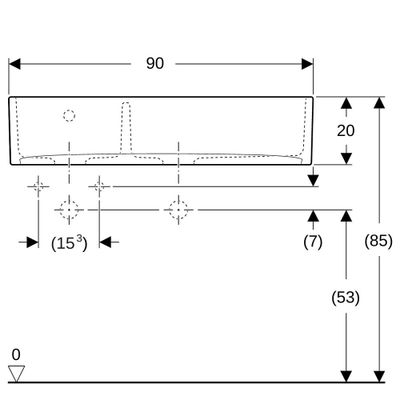 Evier de cuisine timbre d'office grès noir 90x63 cm 2 bacs Walter - PERLINE