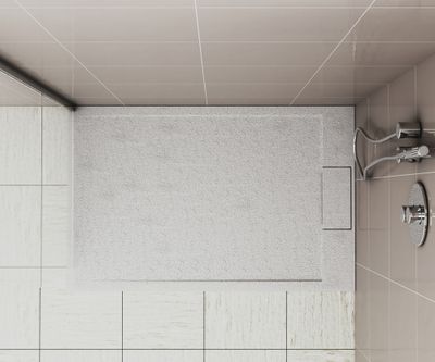 Receveur de douche 90x140 cm résine blanc mat Island - OCEA