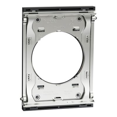 Plaque de finition centrale 1 poste Odace 2025 Architecte perle noire - SCHNEIDER ELECTRIC