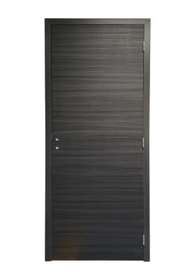 Bloc-porte fin de chantier postformé H.204 x l.83 cm décor mélanimé EBENE poussant gauche - SMIS
