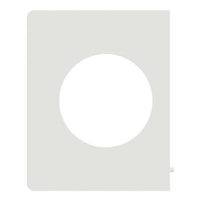 Plaque de finition latérale 1 poste Odace 2025 Architecte blanc craie - SCHNEIDER ELECTRIC