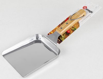 Spatule large pour cuisson à la plancha avec manche bambou - SOMAGIC