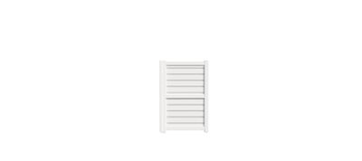 Portillon battant aluminium ALIZEE l.1,00 x H.1,71 m blanc  - PREFALU