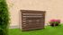 Habillage pour groupe de climatisation extérieur et pompe à chaleur en bois 132 x 58 x 98 cm, Livraison à domicile incluse - HABRITA