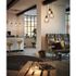 Suspension métal noir E27 3 x 60W TARBES - EGLO