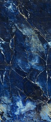 Lambris PVC Element 3D Marbre Bleu brillant - 8 x 375 x 2600 mm - GROSFILLEX