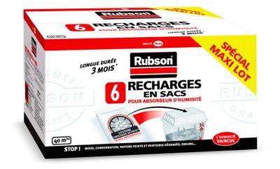 Recharges pour absorbeur d'humidité Classic par 6 RUBSON