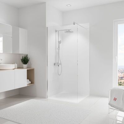 Panneau mural de douche 90x210 cm blanc DécoDesign Couleur - SCHULTE