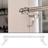 Tringle de vitrage extensible en métal de 25 à 40 cm diam 9 mm Finition Blanc  - MOBOIS