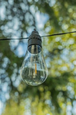 Guirlande lumineuse extérieur solaire LED 7,7m Stelar noir IP44 40 lumens blanc chaud - ARLUX