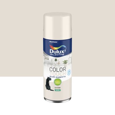 Bombe de peinture Color Touch lin clair satin 400 mL - DULUX VALENTINE