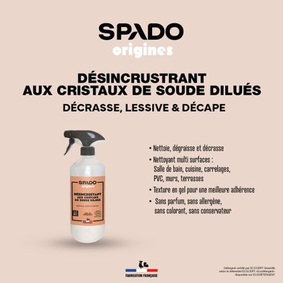 Cristaux de soude en gel pulvérisateur 750 ml GLOSS