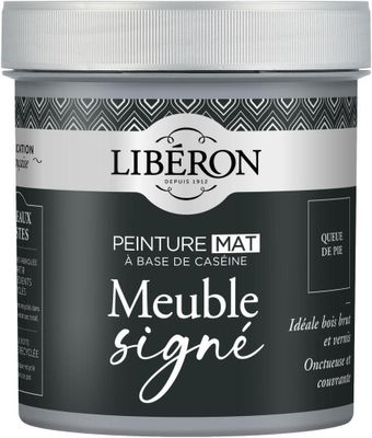 Peinture meuble bois à la caséine mat queue de pie 0,5 L - LIBERON