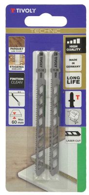 Lames de scie sauteuse Technic hauteur de coupe 60 mm par 2 TIVOLY