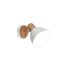 Spot E27 Delume blanc et bois 40W - REALITY