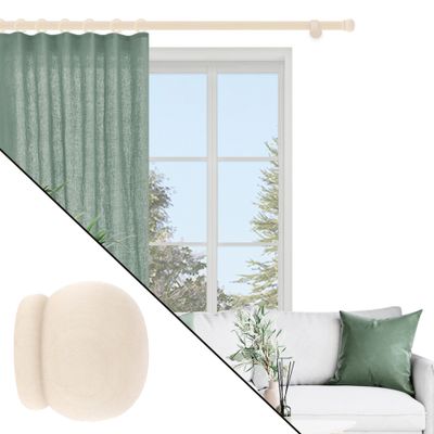 Embout déco anglais à visser en bois diam 28 mm Finition Erable par 2 - MOBOIS