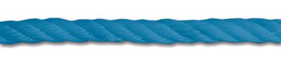 Corde polypropylène torsadée résistance 580 kg diamètre 6 mm bleu vendue au mètre CHAPUIS
