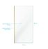 Paroi de douche à l'italienne 100x200 cm profilé or verre transparent 8 mm Parma - AURLANE