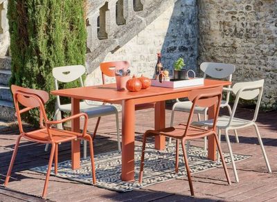 Table de jardin à rallonge EOS aluminium terra 130/180 x 80 cm, Livraison à domicile incluse - PROLOISIRS